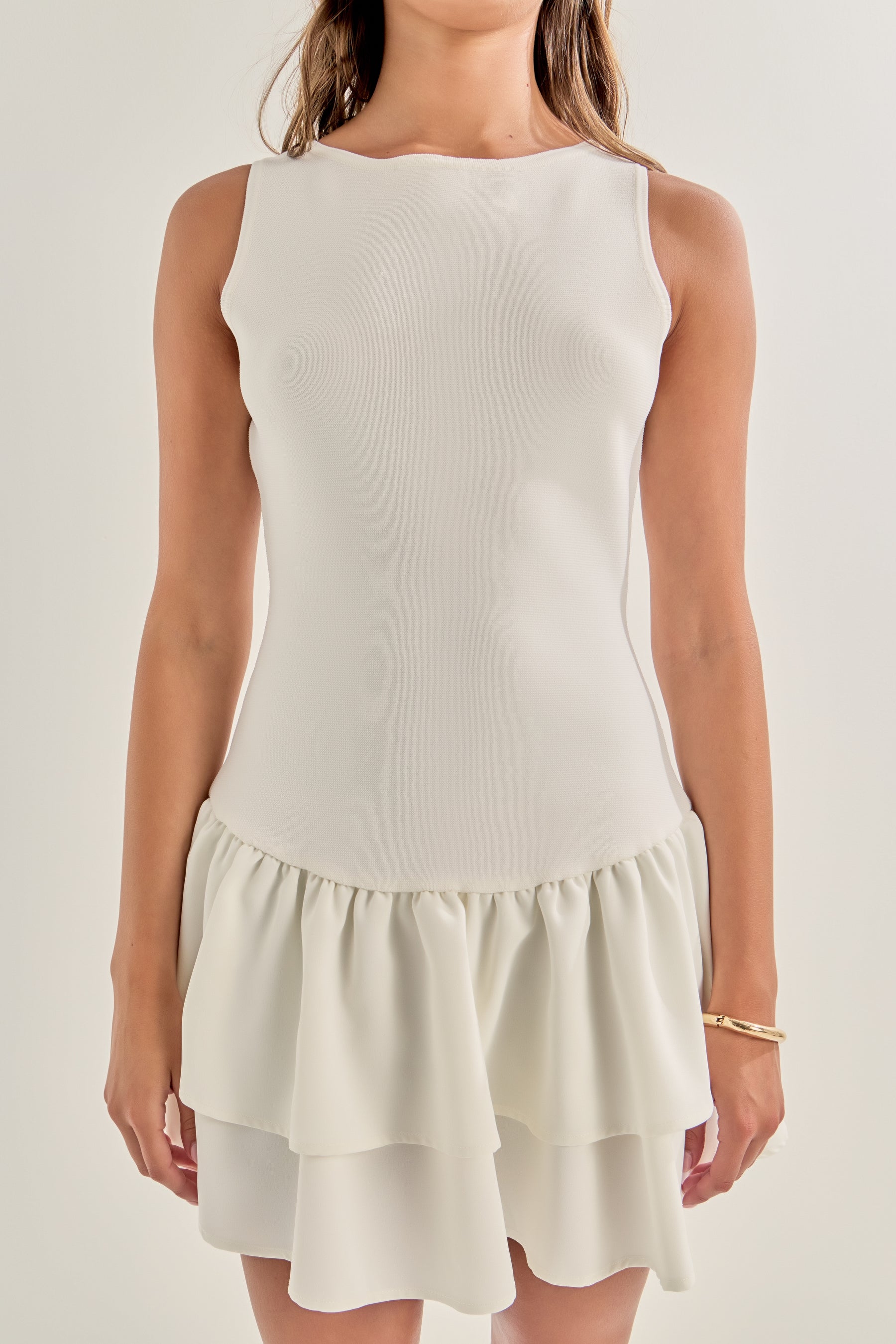Combo Mixed Mini Dress