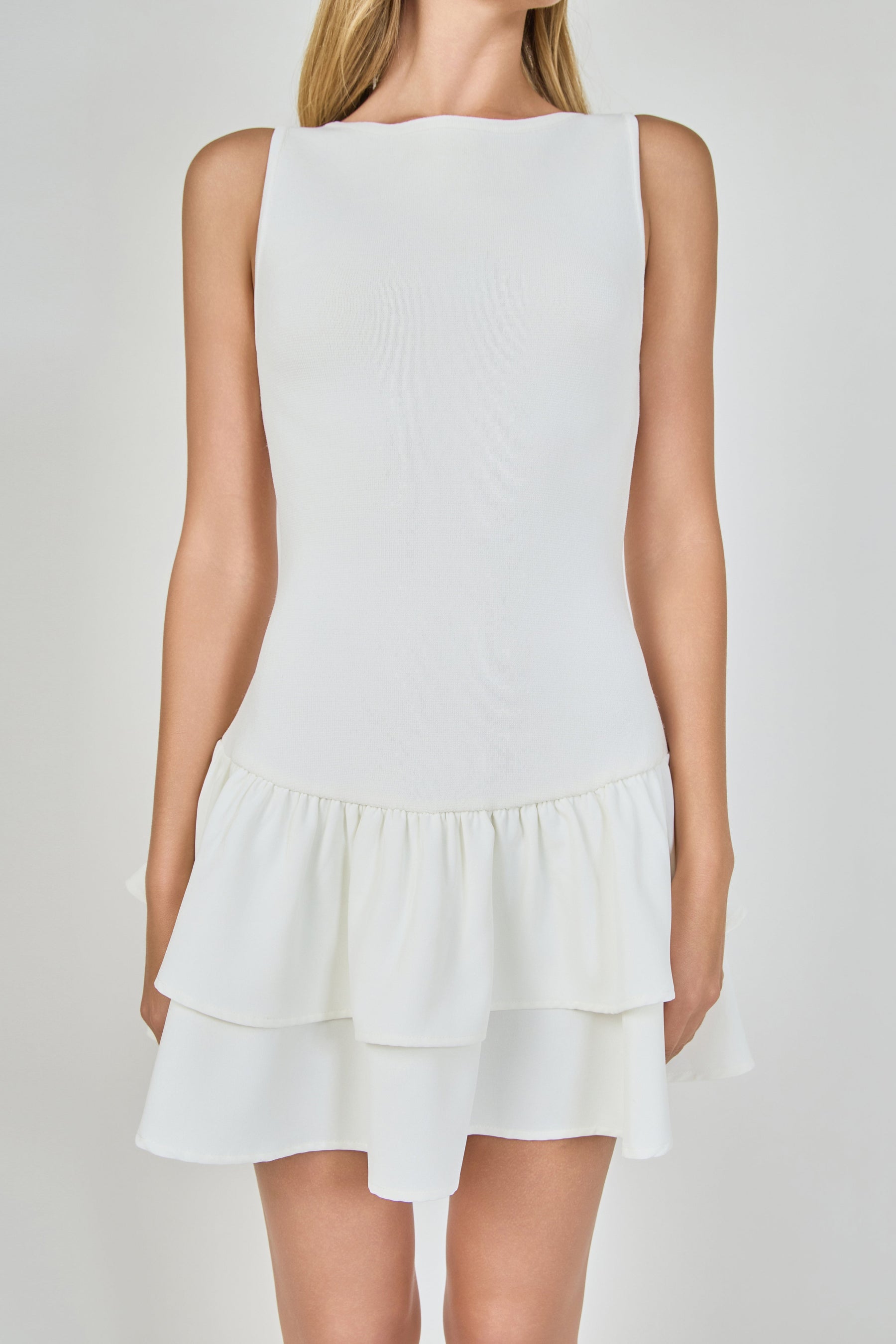 Combo Mixed Mini Dress