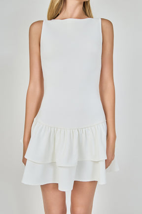 Combo Mixed Mini Dress