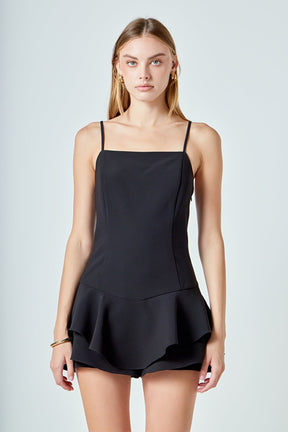 ENDLESS ROSE - Low Waisted Tiered Romper - ROMPERS available at Objectrare