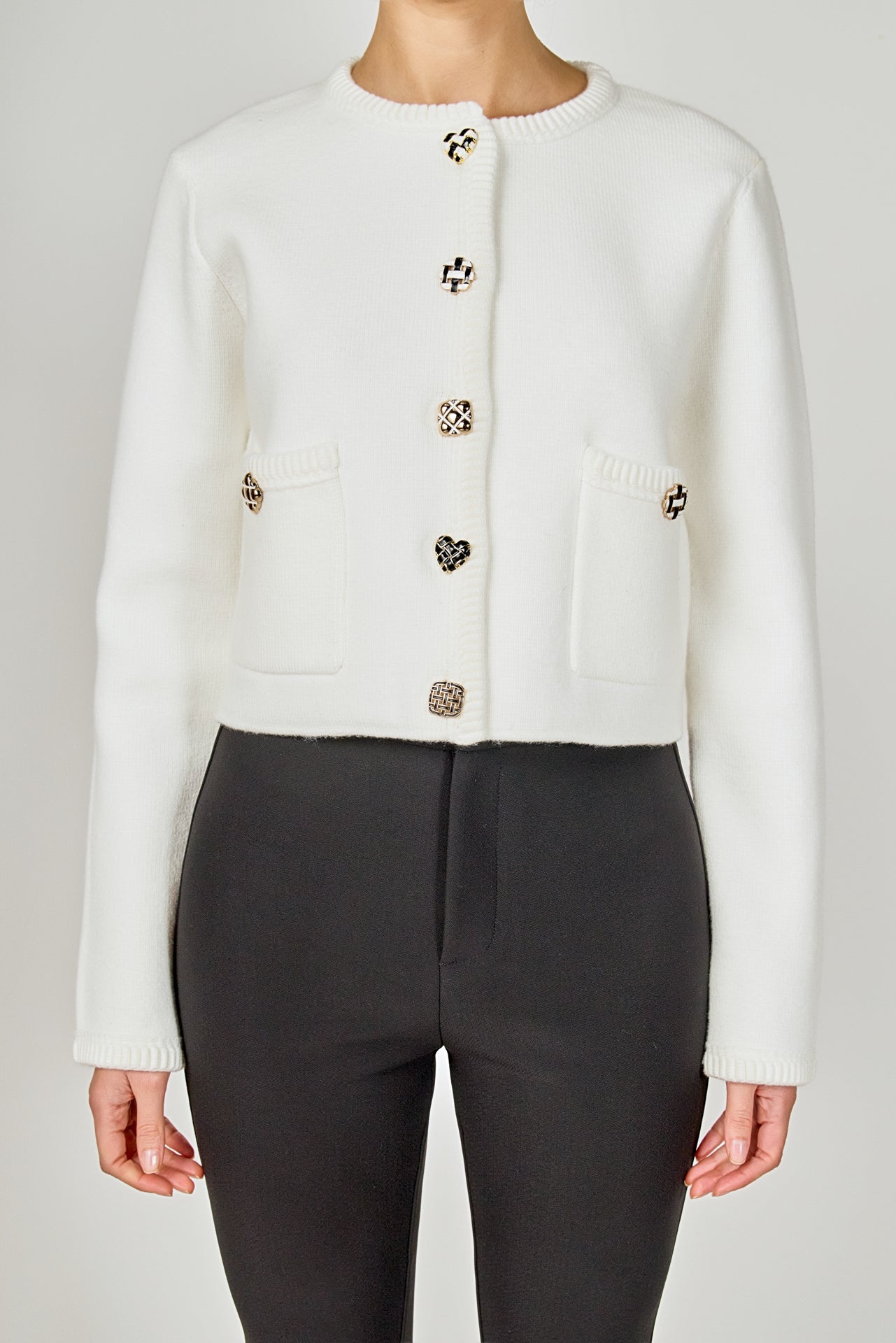 ENDLESS ROSE - Button Up Cardigan - SWEATERS & KNITS available at Objectrare