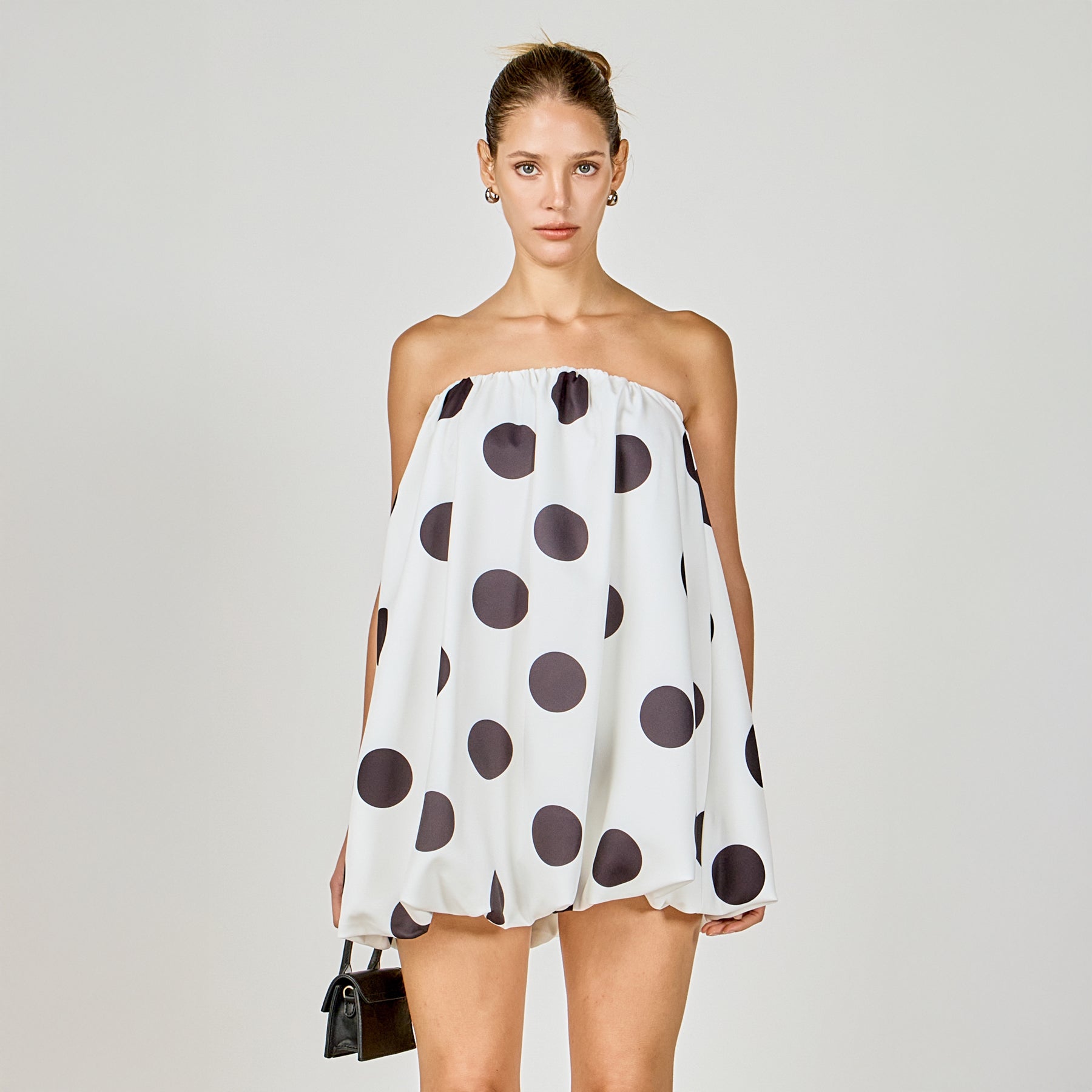 Polka Dot Bubble Mini Dress