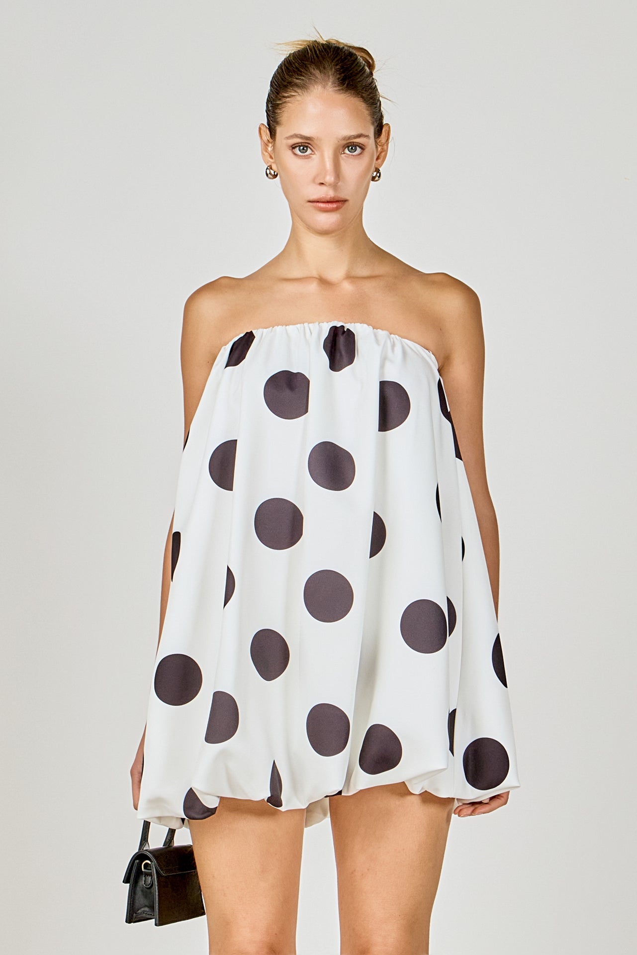 Polka Dot Bubble Mini Dress