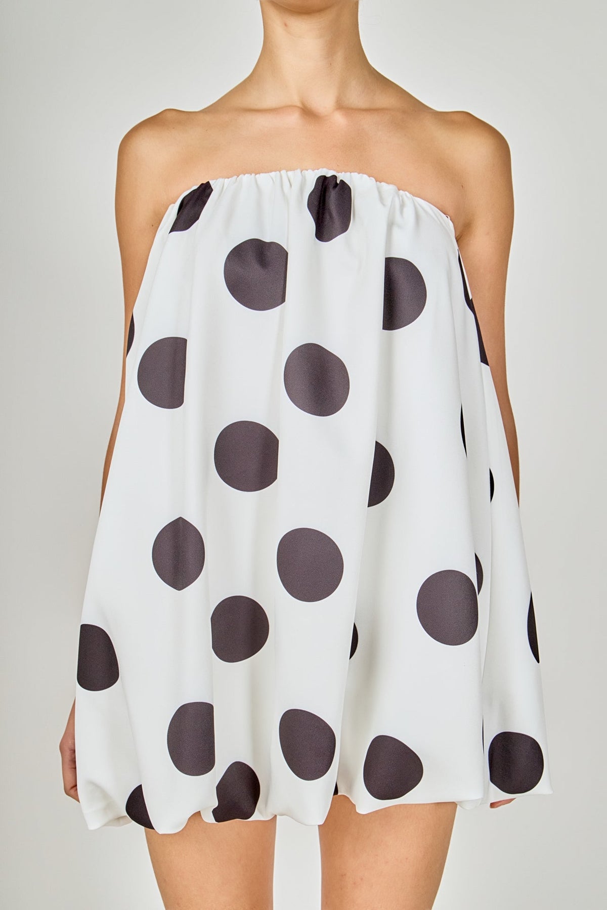 ENDLESS ROSE - Polka Dot Bubble Mini Dress - DRESSES available at Objectrare