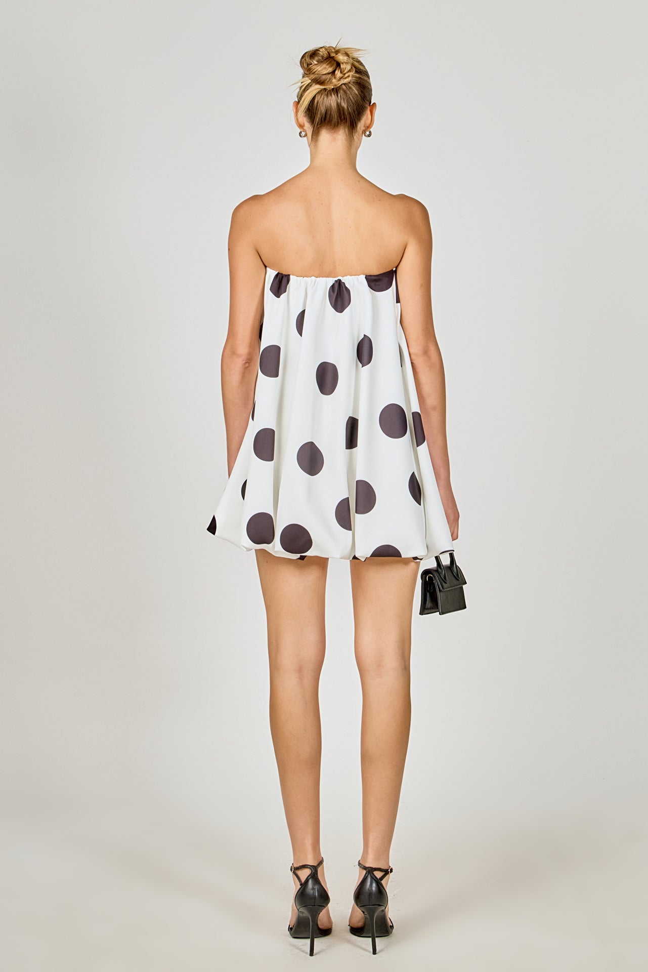Polka Dot Bubble Mini Dress