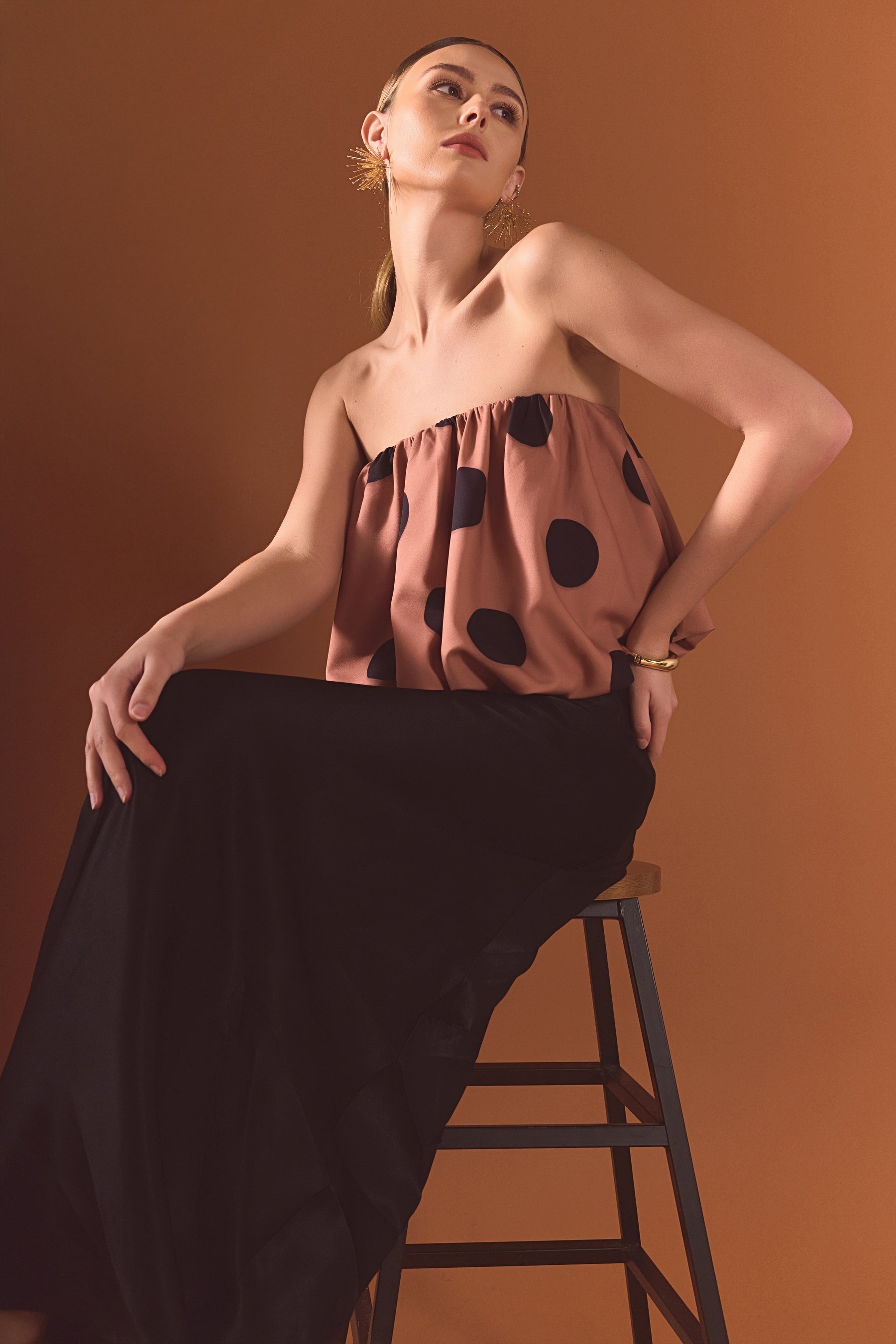 ENDLESS ROSE - Polka Dot Bubble Tube Top - TOPS available at Objectrare