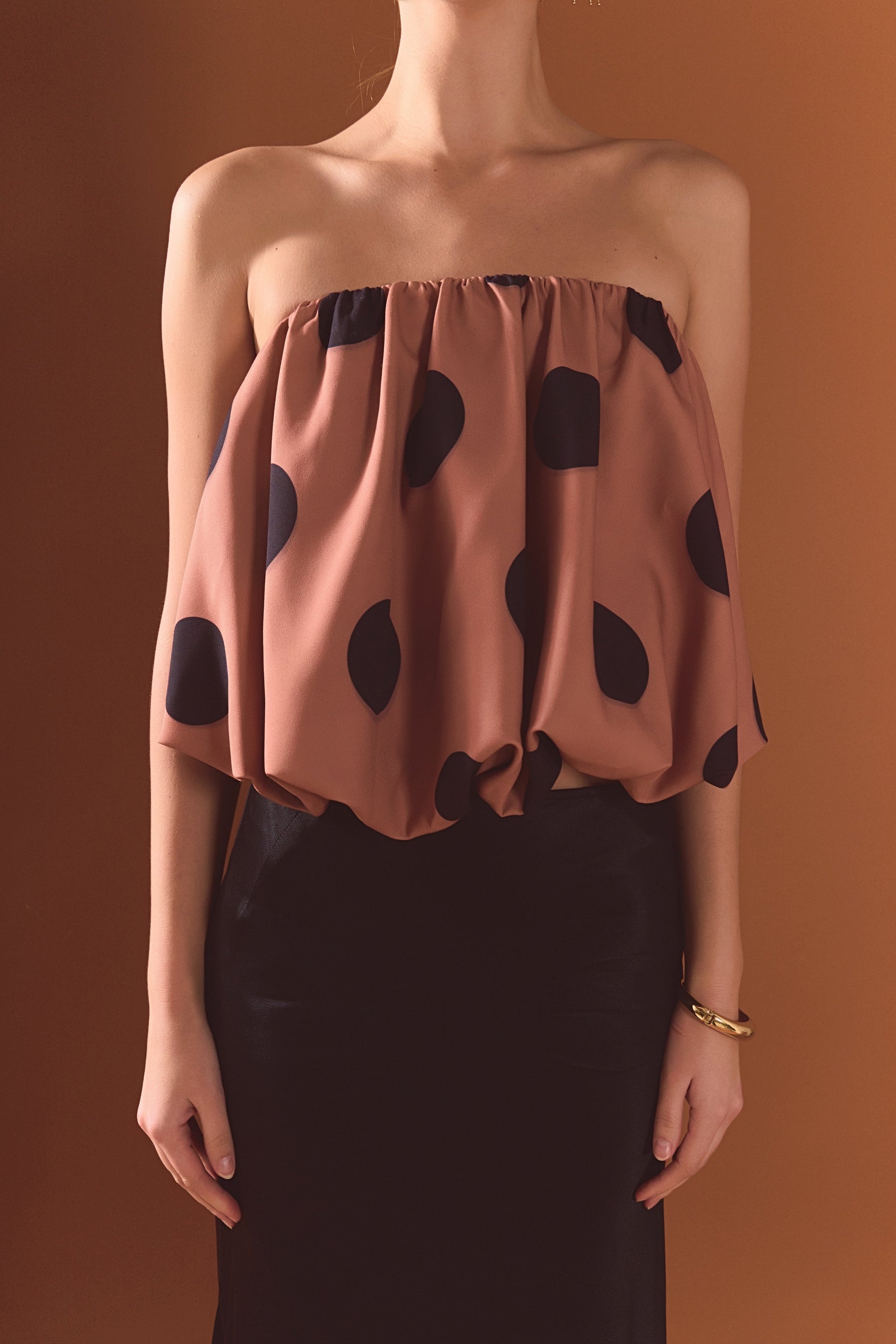 ENDLESS ROSE - Polka Dot Bubble Tube Top - TOPS available at Objectrare