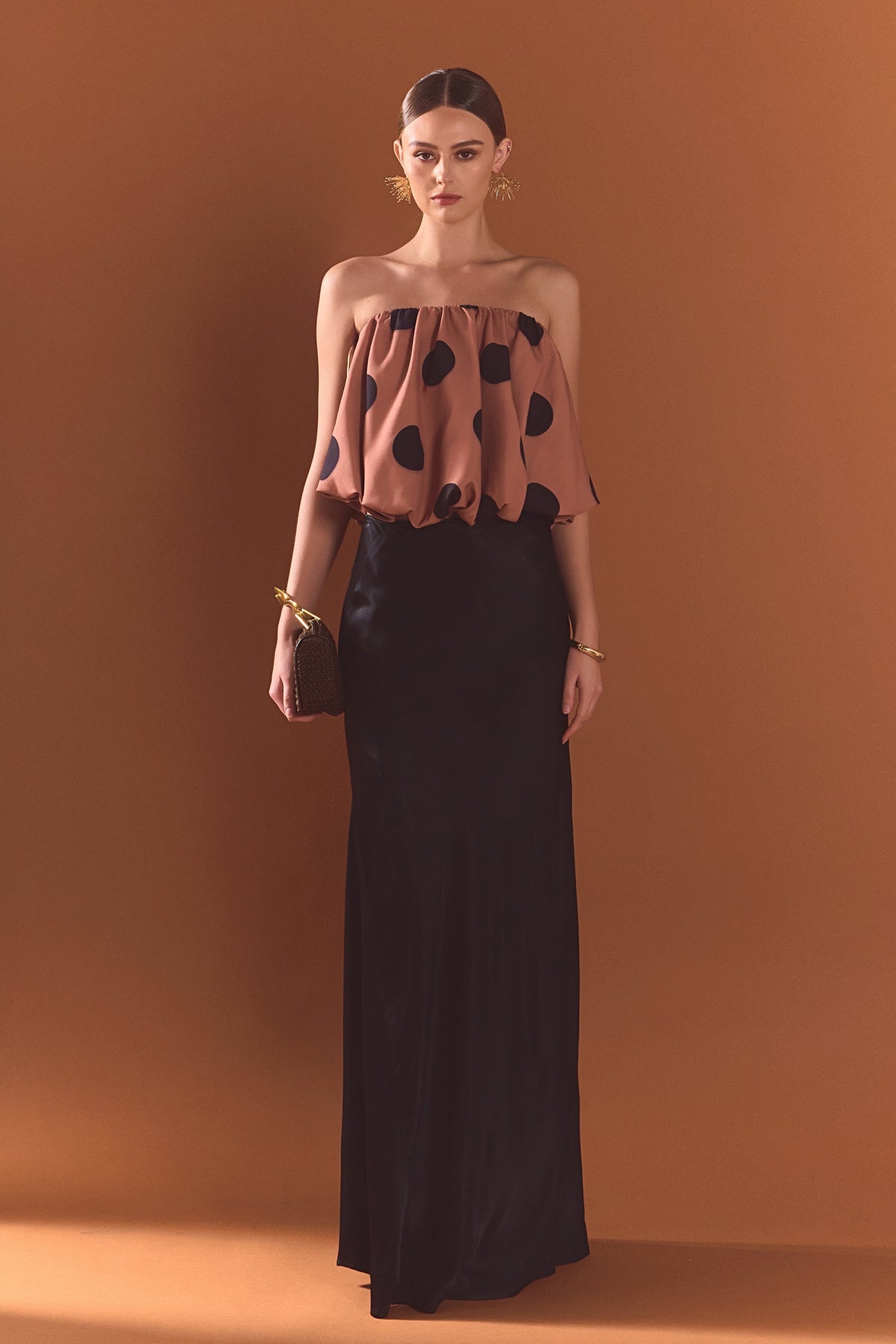 Polka Dot Bubble Tube Top
