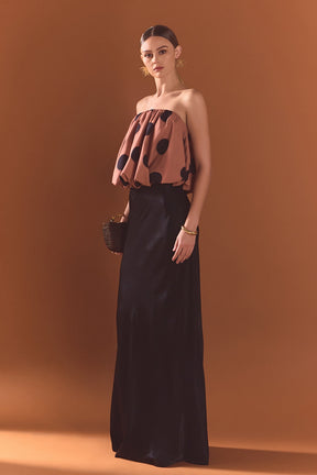 ENDLESS ROSE - Polka Dot Bubble Tube Top - TOPS available at Objectrare