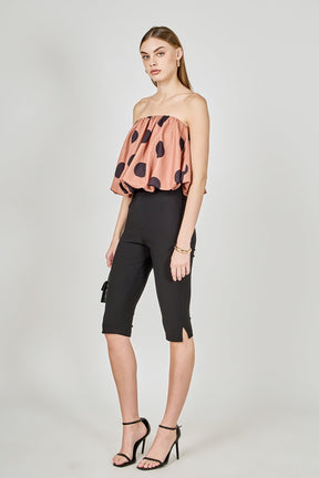 ENDLESS ROSE - Polka Dot Bubble Tube Top - TOPS available at Objectrare