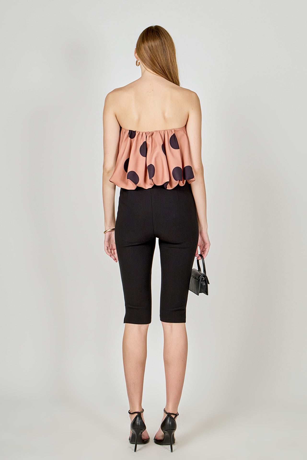 ENDLESS ROSE - Polka Dot Bubble Tube Top - TOPS available at Objectrare
