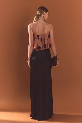 ENDLESS ROSE - Polka Dot Bubble Tube Top - TOPS available at Objectrare