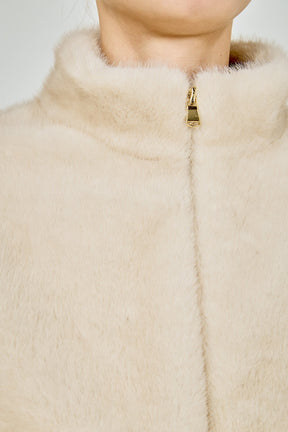 ENDLESS ROSE - Fur Bomber Jacket - JACKETS available at Objectrare