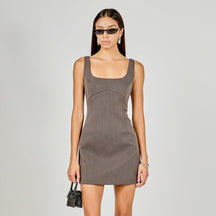 ENDLESS ROSE - Lace Trim Mini Dress - DRESSES available at Objectrare