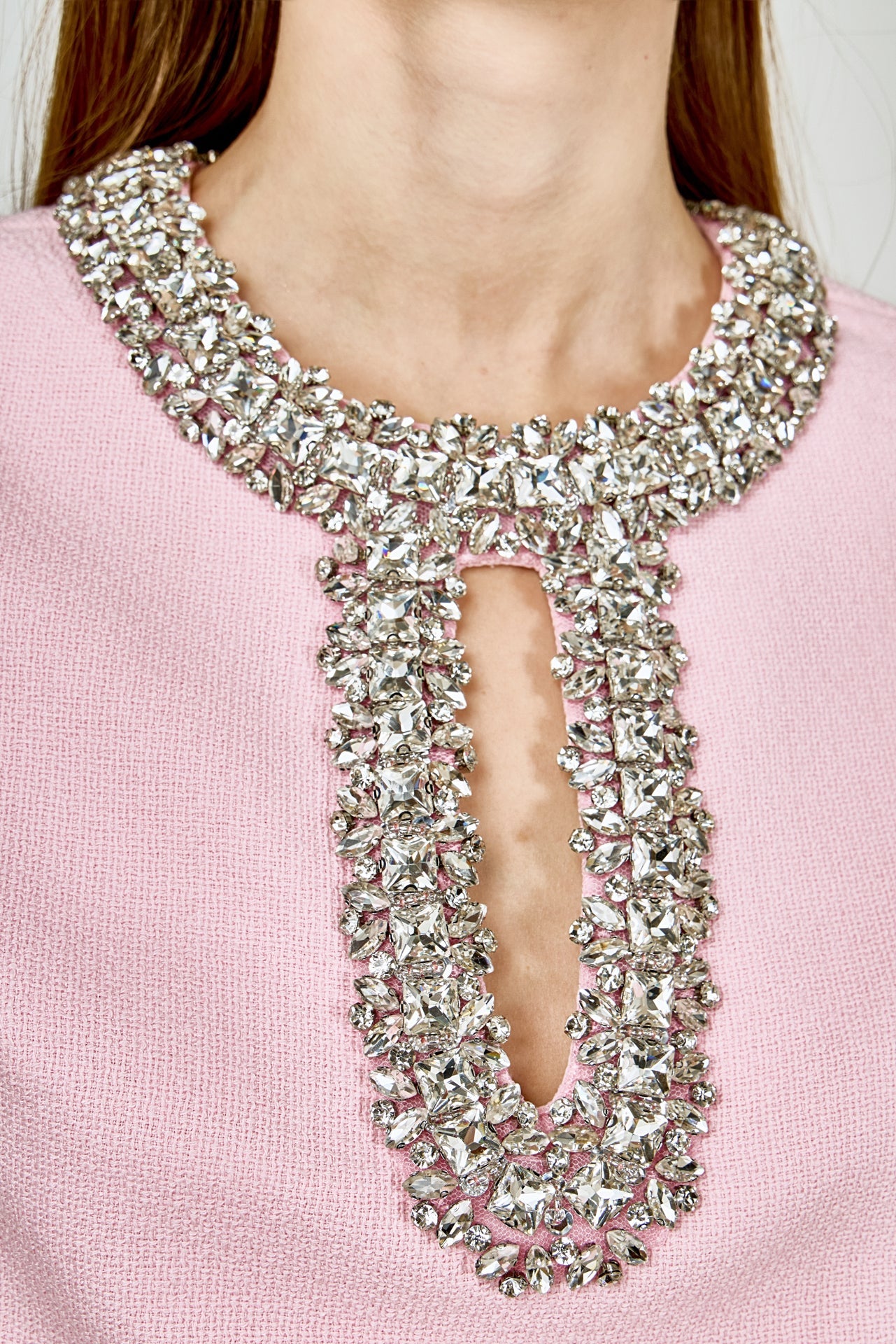 ENDLESS ROSE - Jewel Trim Neck Mini Dress - DRESSES available at Objectrare