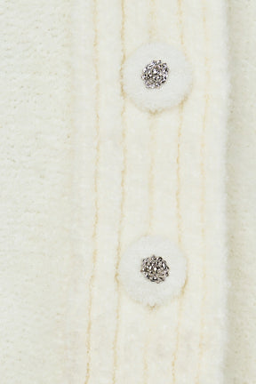 ENDLESS ROSE - Fuzzy Ruffled Cardigan - SWEATERS & KNITS available at Objectrare