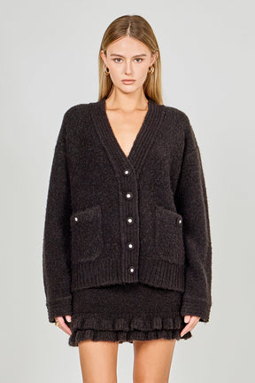 ENDLESS ROSE - Fuzzy Oversized Cardigan - SWEATERS & KNITS available at Objectrare