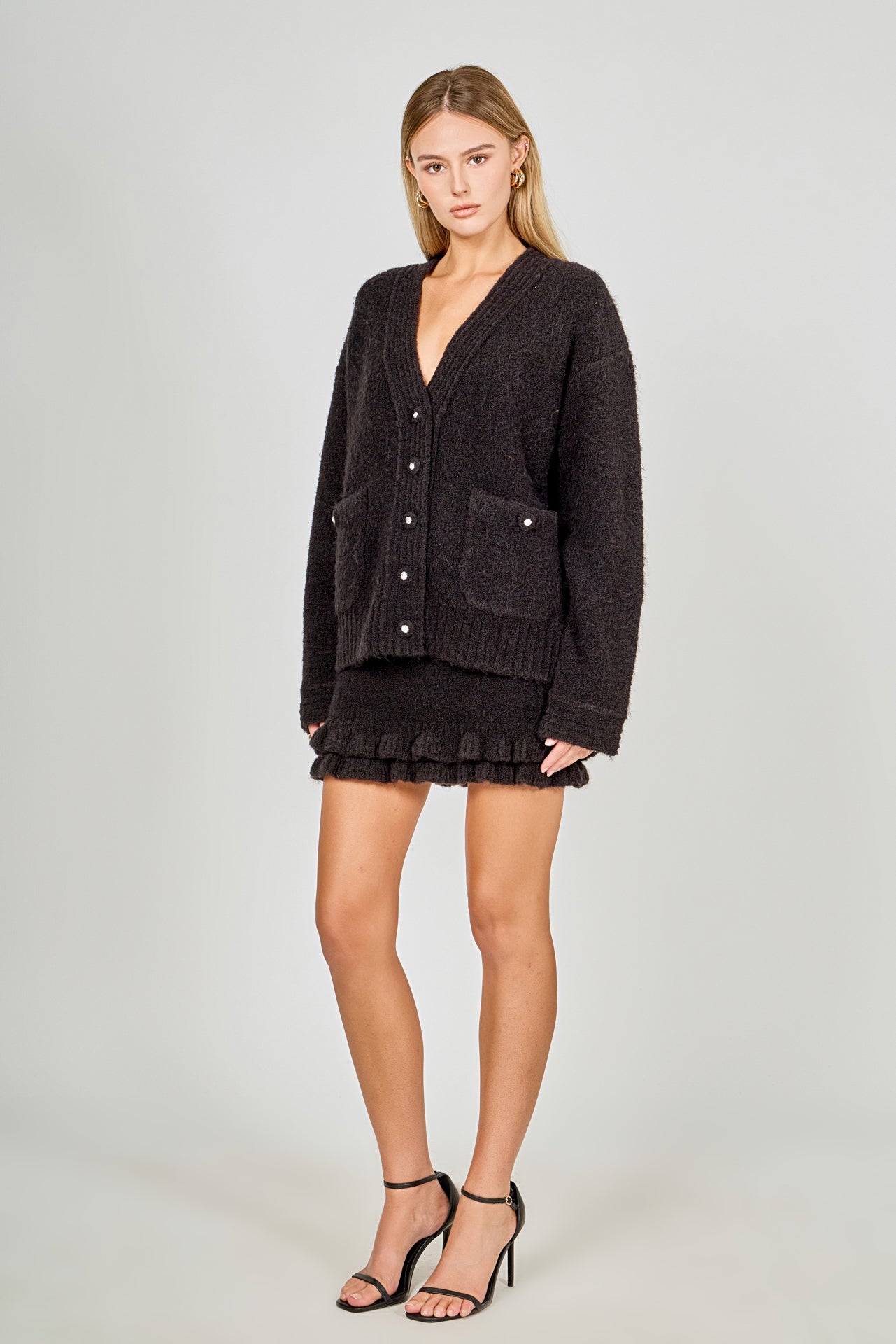 ENDLESS ROSE - Fuzzy Oversized Cardigan - SWEATERS & KNITS available at Objectrare