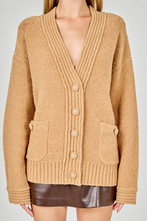ENDLESS ROSE - Fuzzy Oversized Cardigan - SWEATERS & KNITS available at Objectrare