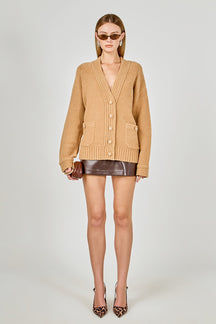 ENDLESS ROSE - Fuzzy Oversized Cardigan - SWEATERS & KNITS available at Objectrare