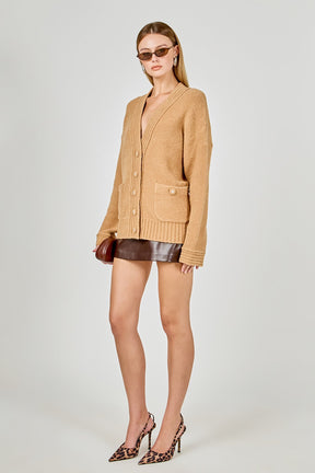 ENDLESS ROSE - Fuzzy Oversized Cardigan - SWEATERS & KNITS available at Objectrare