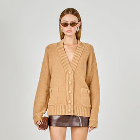 ENDLESS ROSE - Fuzzy Oversized Cardigan - SWEATERS & KNITS available at Objectrare
