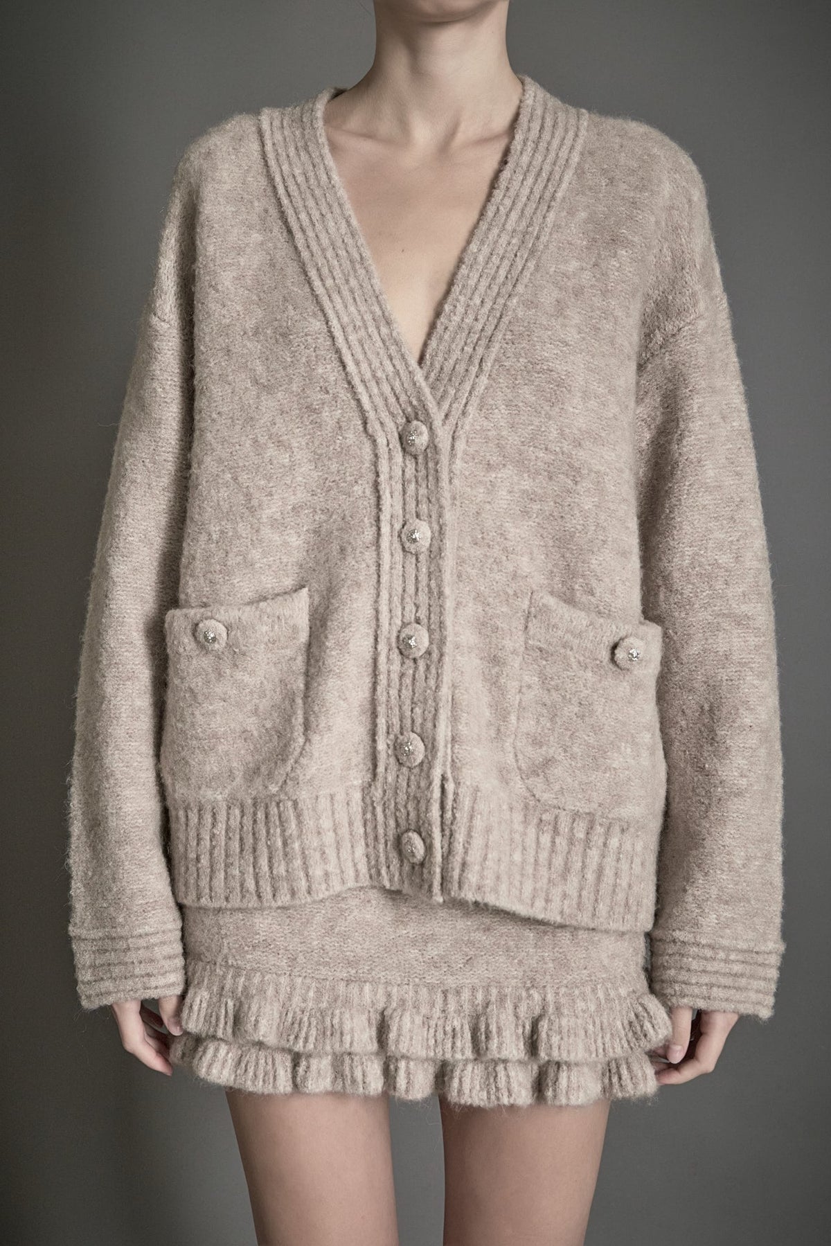 ENDLESS ROSE - Fuzzy Oversized Cardigan - SWEATERS & KNITS available at Objectrare