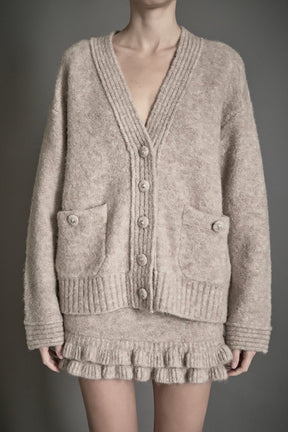 ENDLESS ROSE - Fuzzy Oversized Cardigan - SWEATERS & KNITS available at Objectrare