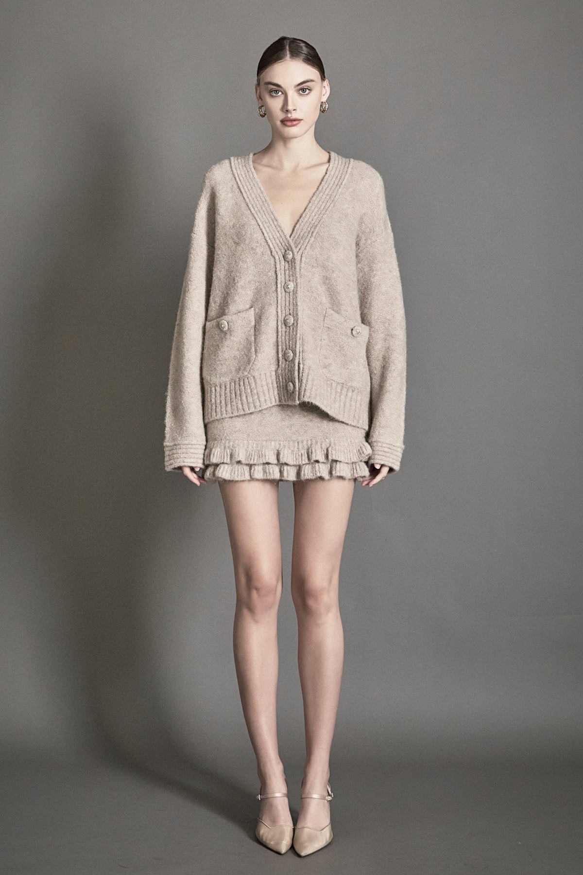 ENDLESS ROSE - Fuzzy Oversized Cardigan - SWEATERS & KNITS available at Objectrare