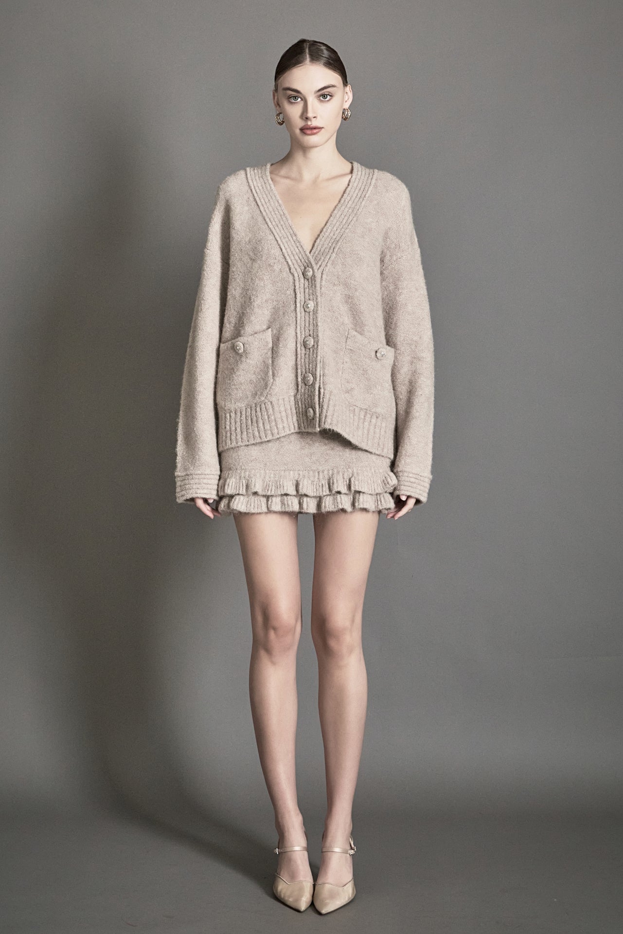 ENDLESS ROSE - Fuzzy Oversized Cardigan - SWEATERS & KNITS available at Objectrare