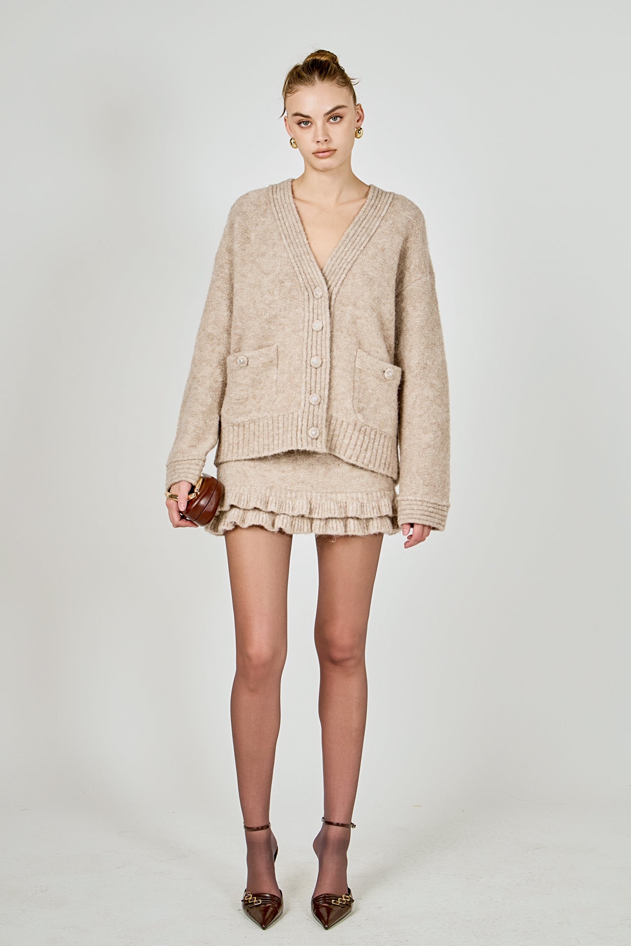 ENDLESS ROSE - Fuzzy Oversized Cardigan - SWEATERS & KNITS available at Objectrare