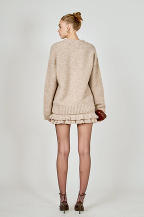 ENDLESS ROSE - Fuzzy Oversized Cardigan - SWEATERS & KNITS available at Objectrare