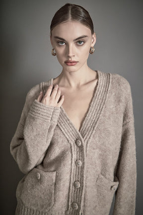 ENDLESS ROSE - Fuzzy Oversized Cardigan - SWEATERS & KNITS available at Objectrare
