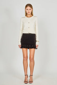 ENDLESS ROSE - Knit Ruffles Mini Skirt - SKIRTS available at Objectrare