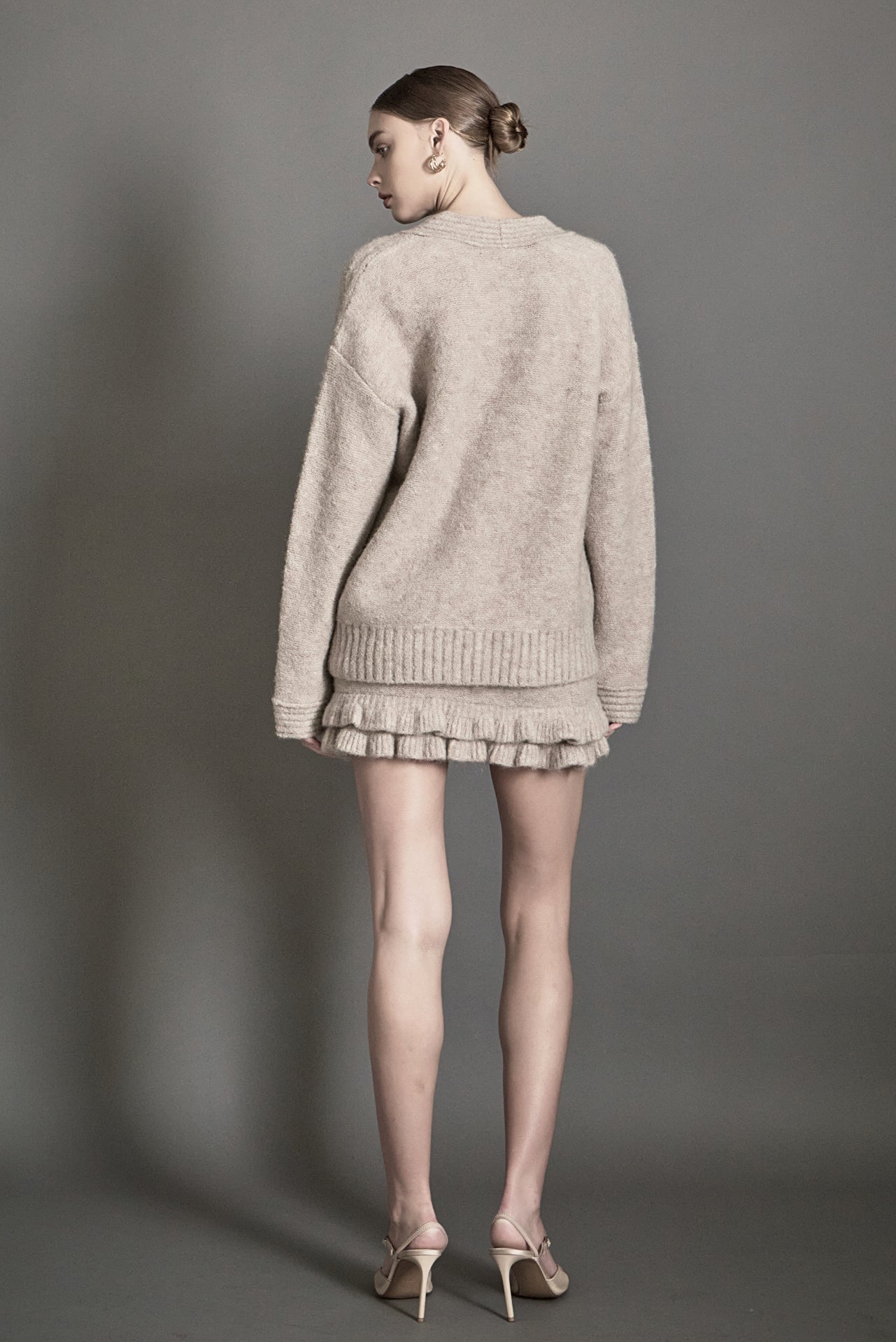 ENDLESS ROSE - Knit Ruffles Mini Skirt - SKIRTS available at Objectrare