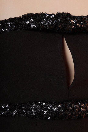 ENDLESS ROSE - Sequin Trimmed Strapless Mini Dress - DRESSES available at Objectrare