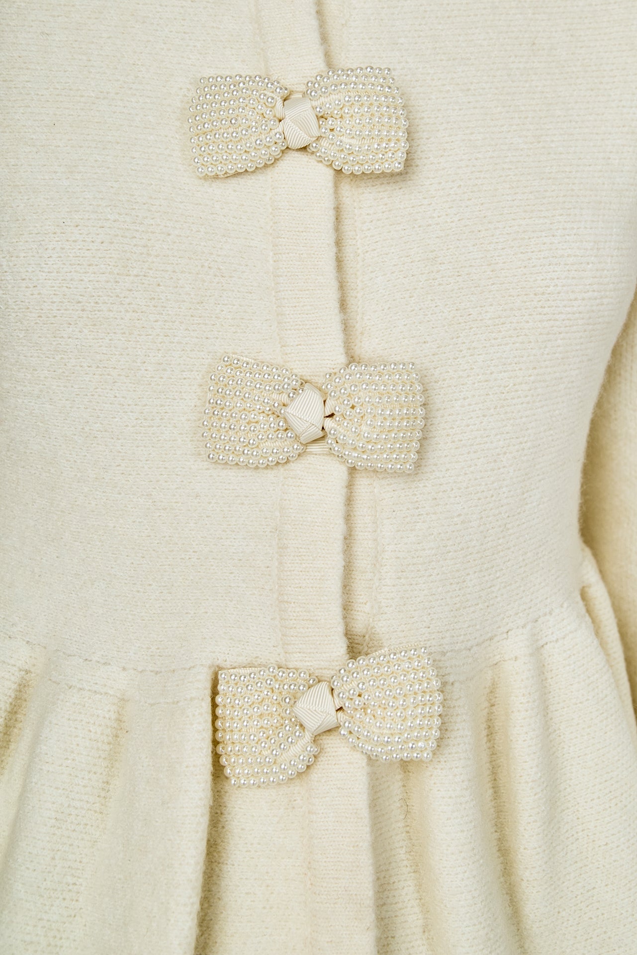 ENDLESS ROSE - Bow Trim Flared Cardigan - SWEATERS & KNITS available at Objectrare
