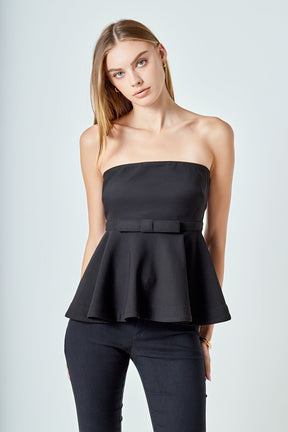 Strapless Flared Top