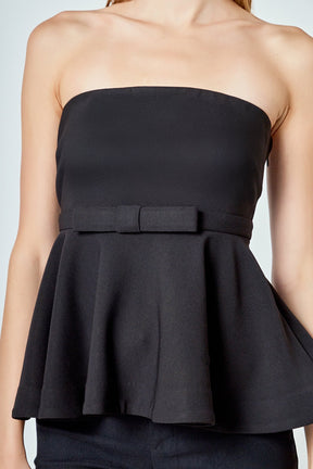 ENDLESS ROSE - Strapless Flared Top - TOPS available at Objectrare