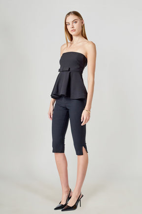 ENDLESS ROSE - Strapless Flared Top - TOPS available at Objectrare