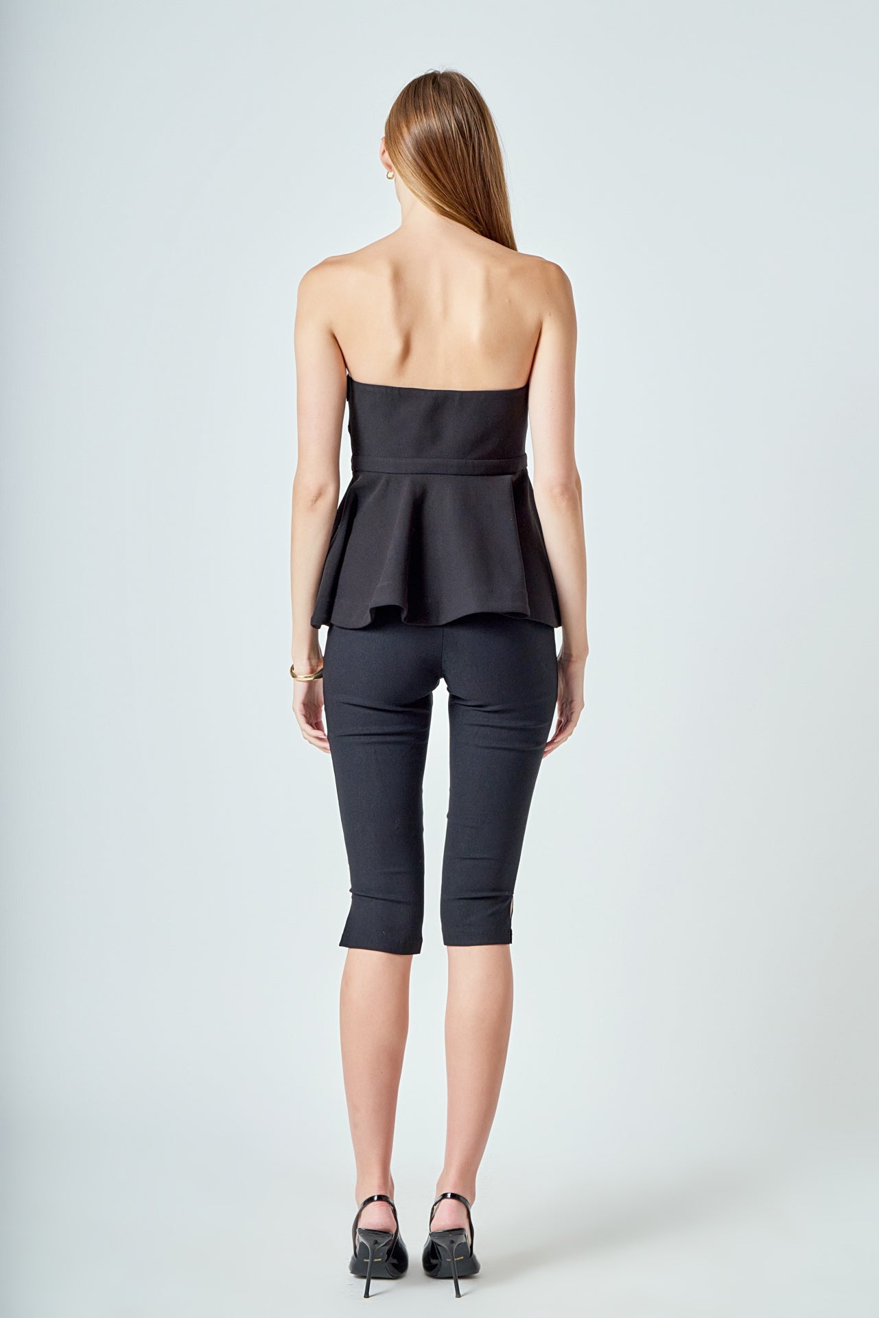 Strapless Flared Top