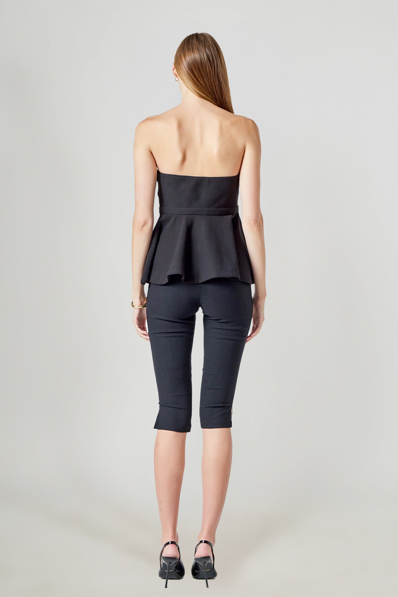 ENDLESS ROSE - Strapless Flared Top - TOPS available at Objectrare