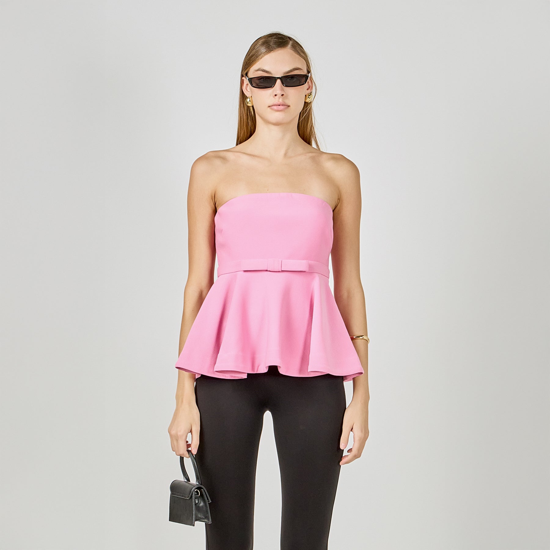 ENDLESS ROSE - Strapless Flared Top - TOPS available at Objectrare