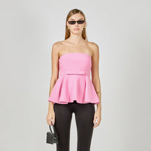ENDLESS ROSE - Strapless Flared Top - TOPS available at Objectrare
