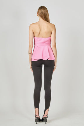 ENDLESS ROSE - Strapless Flared Top - TOPS available at Objectrare