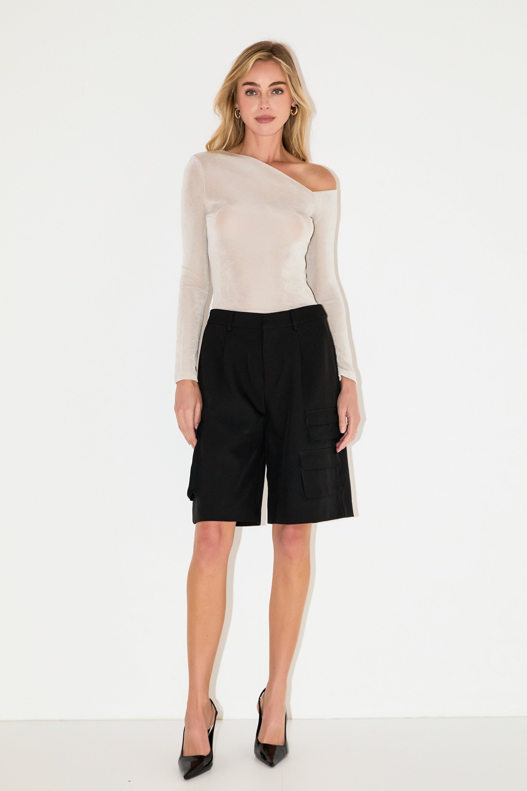 GREY LAB - Wide Cargo Shorts - PANTS available at Objectrare
