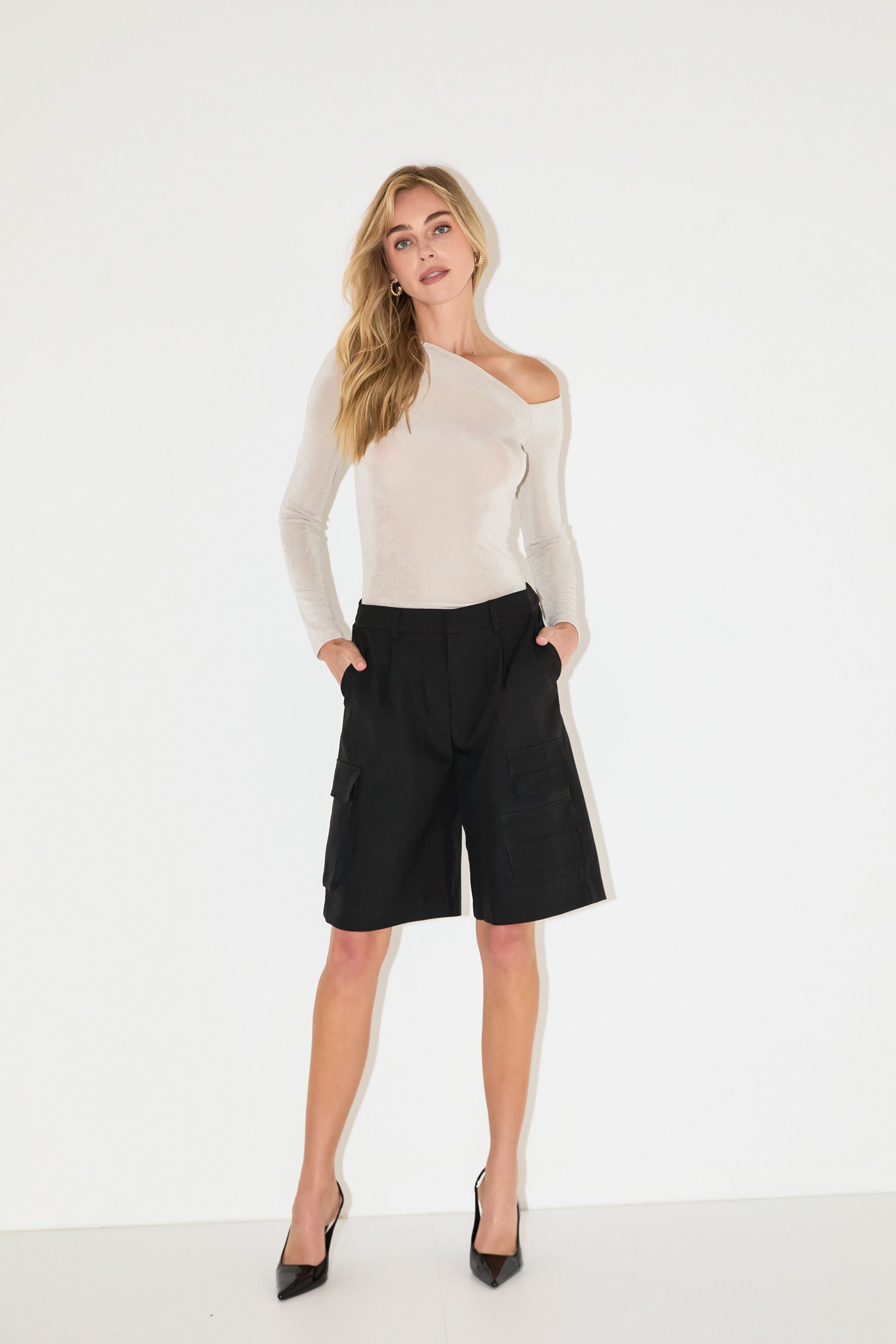 GREY LAB - Wide Cargo Shorts - PANTS available at Objectrare