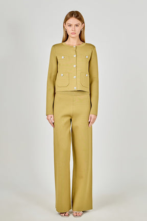 ENDLESS ROSE - Knit Long Sleeve Cardigan with Pockets - SWEATERS & KNITS available at Objectrare