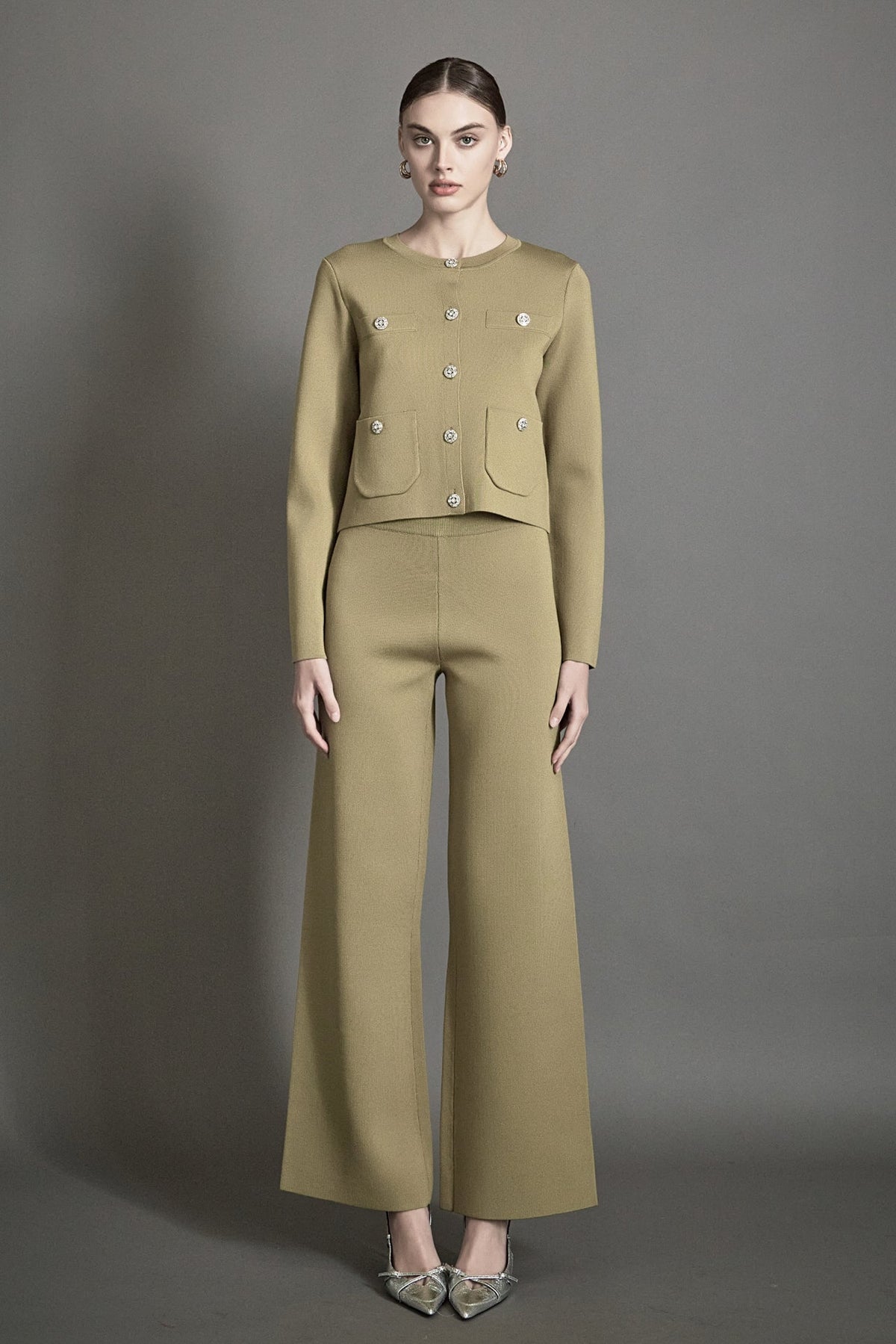 ENDLESS ROSE - Knit Long Sleeve Cardigan with Pockets - SWEATERS & KNITS available at Objectrare