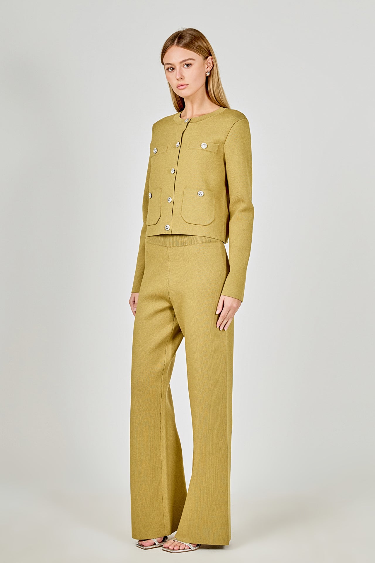 ENDLESS ROSE - Knit Long Sleeve Cardigan with Pockets - SWEATERS & KNITS available at Objectrare